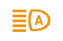 Индикатор неисправности системы адаптивного дальнего света&nbsp;(*1)